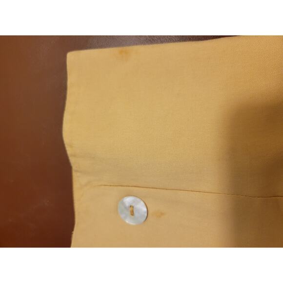 Melrose Collectibles Butterscotch shell buttons Silk Blazer Jacket Women's 12P - Picture 9 of 15